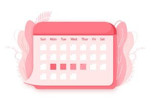 vector de calendario rosa